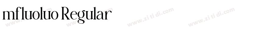 mfluoluo Regular字体转换